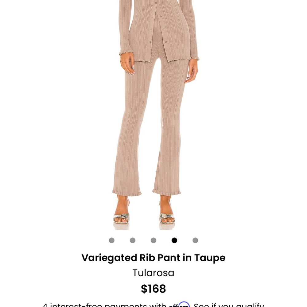Tularosa Tan Boot Cut Flare Pants